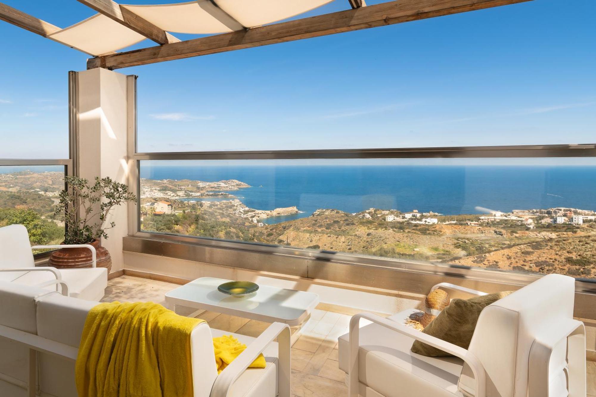 Minimalist Mediterranean Blue Key Villa With Sea View & Infinity Heated Pool Agia Pelagia Dış mekan fotoğraf