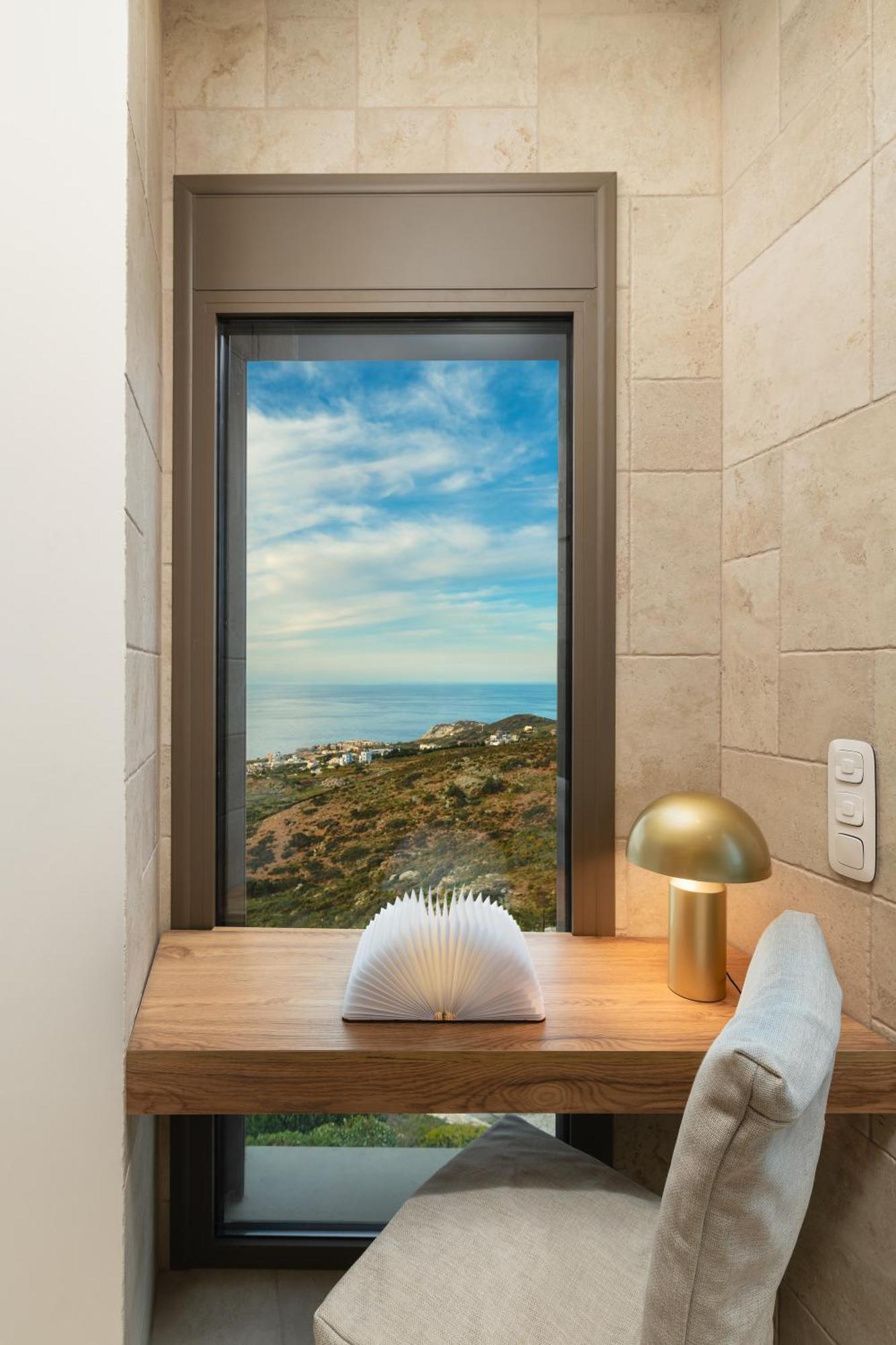 Minimalist Mediterranean Blue Key Villa With Sea View & Infinity Heated Pool Agia Pelagia Dış mekan fotoğraf
