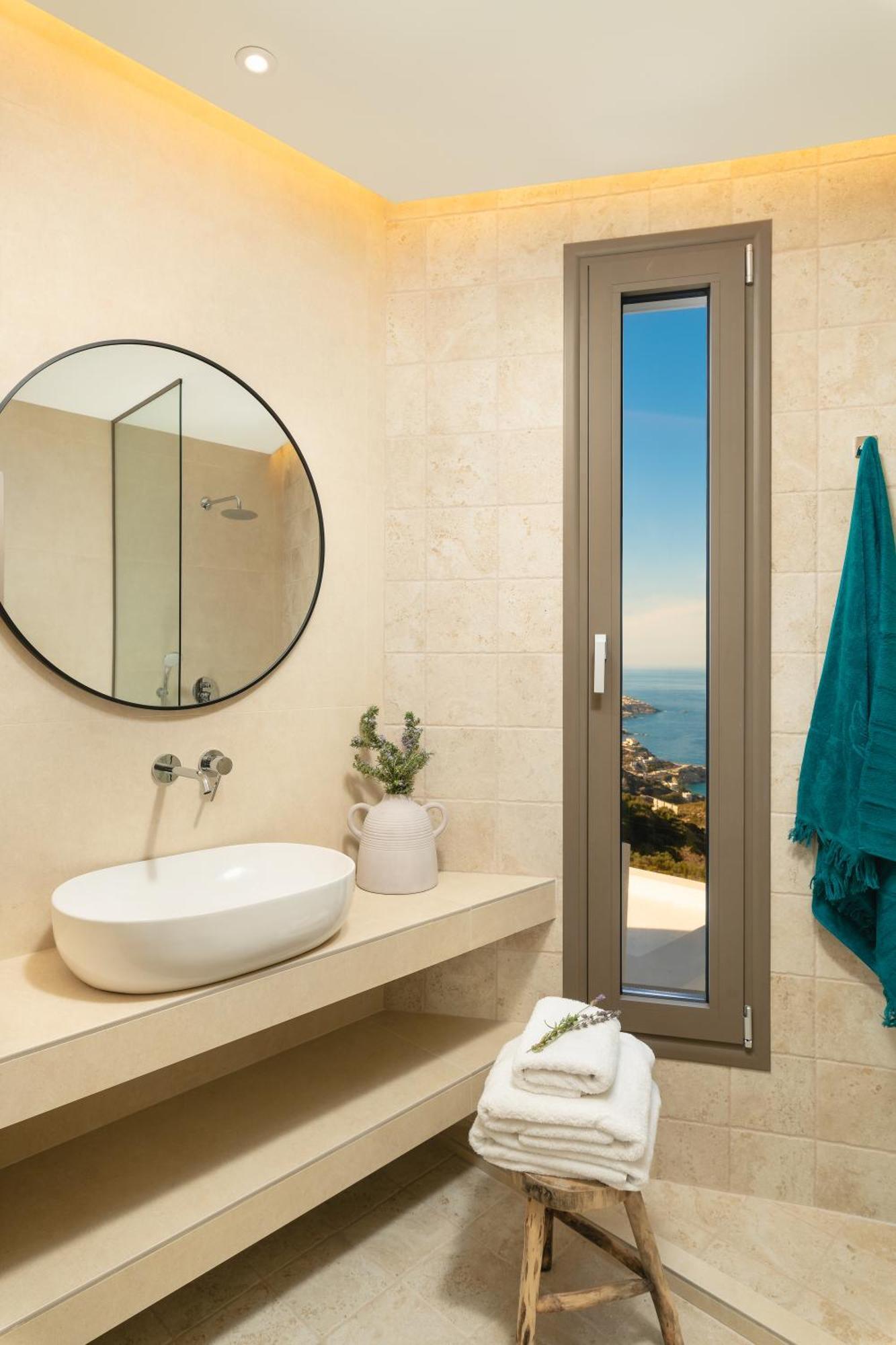 Minimalist Mediterranean Blue Key Villa With Sea View & Infinity Heated Pool Agia Pelagia Dış mekan fotoğraf