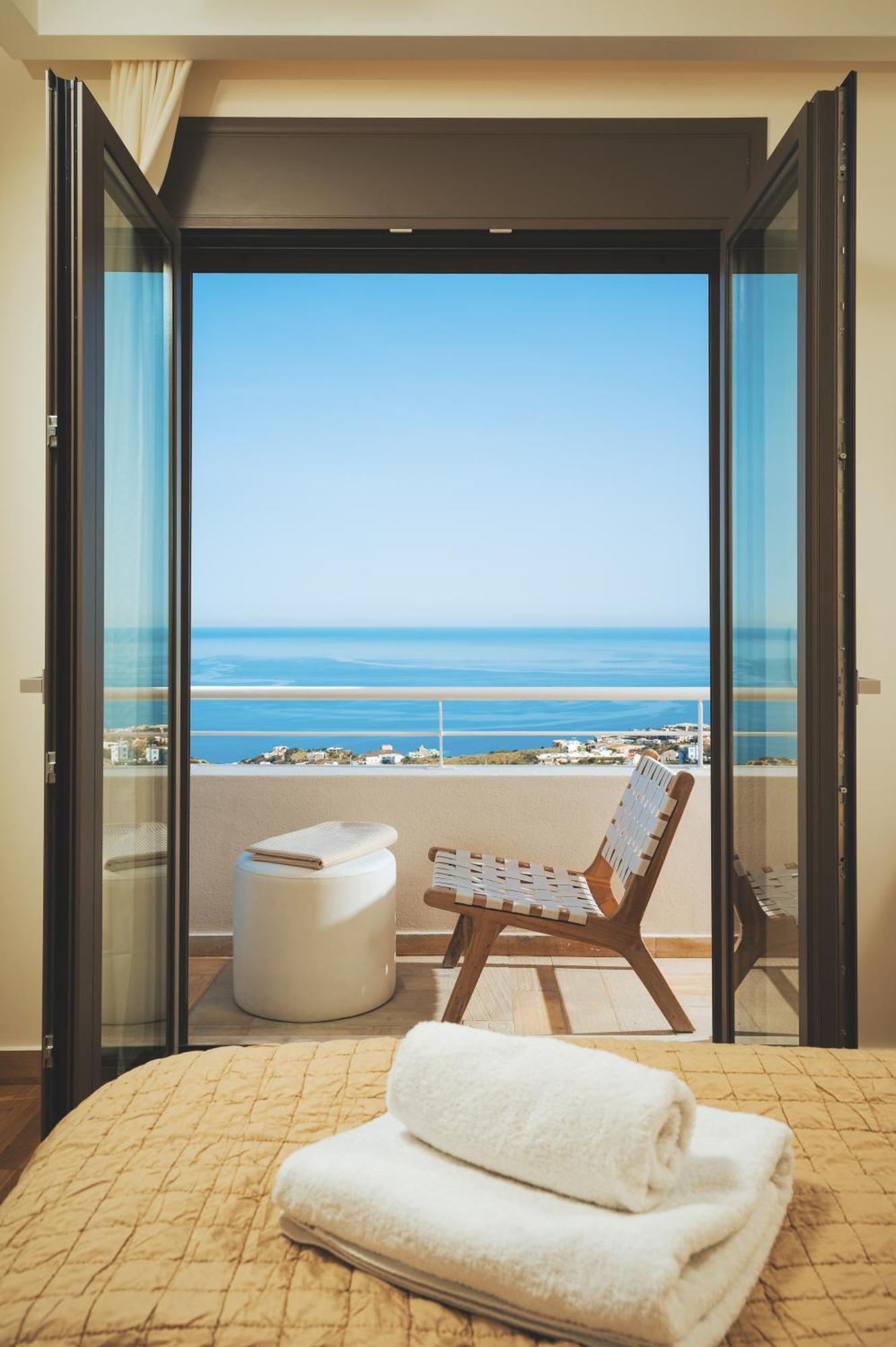 Minimalist Mediterranean Blue Key Villa With Sea View & Infinity Heated Pool Agia Pelagia Dış mekan fotoğraf