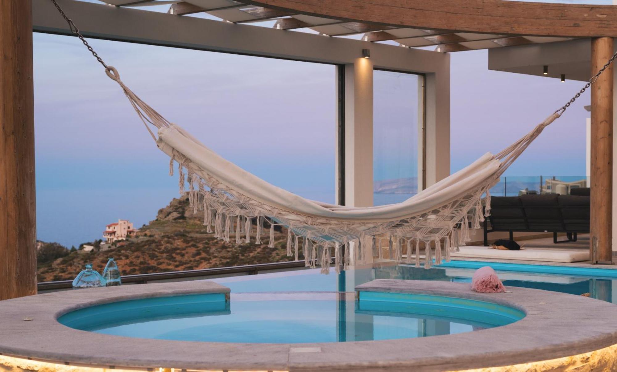 Minimalist Mediterranean Blue Key Villa With Sea View & Infinity Heated Pool Agia Pelagia Dış mekan fotoğraf