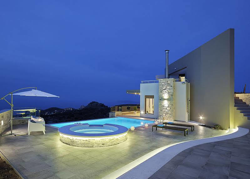 Minimalist Mediterranean Blue Key Villa With Sea View & Infinity Heated Pool Agia Pelagia Dış mekan fotoğraf